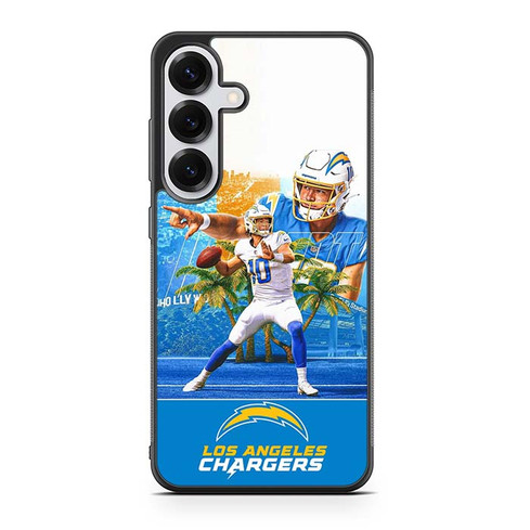 Justin Herbert Los Angeles Chargers 01 Samsung Galaxy S25 Case