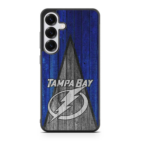 Tampa Bay Lightning Wooden Pattern Samsung Galaxy S25 Case