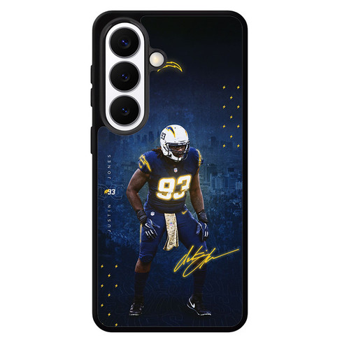 Justin Jones Los Angeles Chargers 01 Samsung Galaxy S26 Case