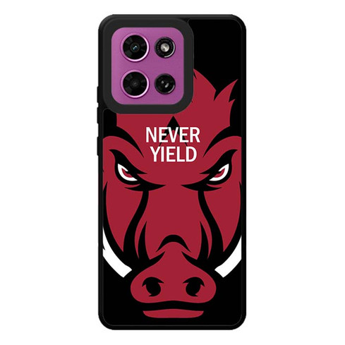 Arkansas Razorbacks Never Yield Motorola Moto G Play 2026 Case