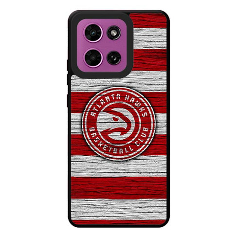Atlanta Hawks Wooden Pattern Motorola Moto G Play 2026 Case