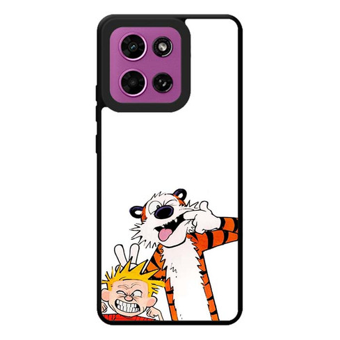 Calvin and Hobbes Making Faces Motorola Moto G Play 2026 Case