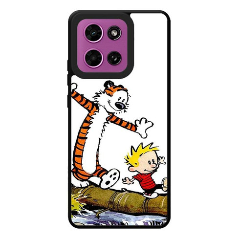 Calvin and Hobbes Playing Motorola Moto G Play 2026 Case