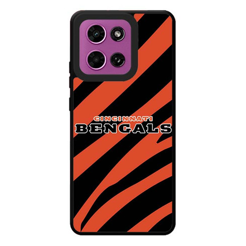 Cincinnati Bengals Tiger Pattern Motorola Moto G Play 2026 Case