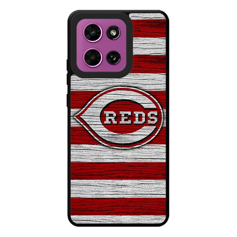 Cincinnati Reds Wooden Pattern Motorola Moto G Play 2026 Case