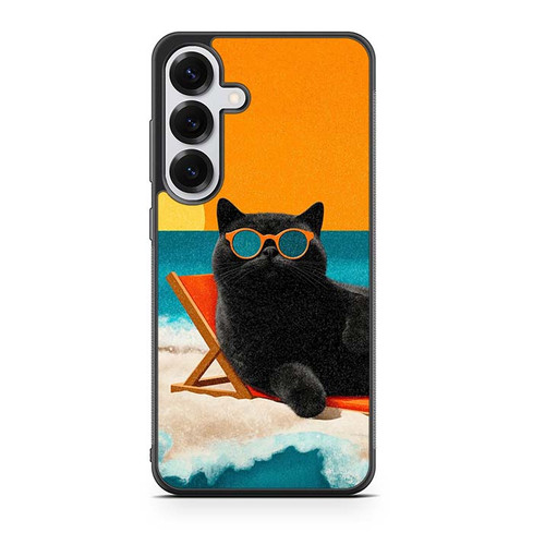 Chill Like a Cat Samsung Galaxy S25 Case