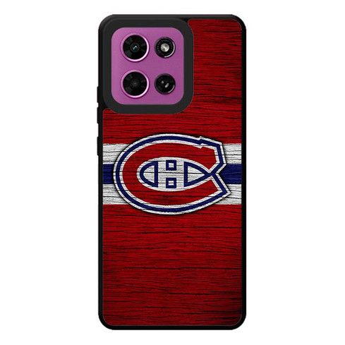 Montreal Canadiens Wooden Pattern Motorola Moto G Play 2026 Case
