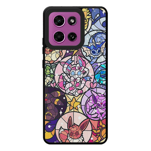 Pokemon Stained Glass Look Motorola Moto G Play 2026 Case