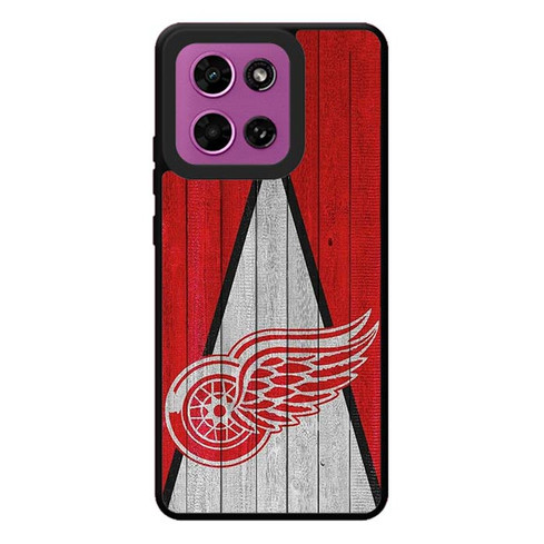 Detroit Red Wings Wooden Pattern Motorola Moto G Play 2026 Case