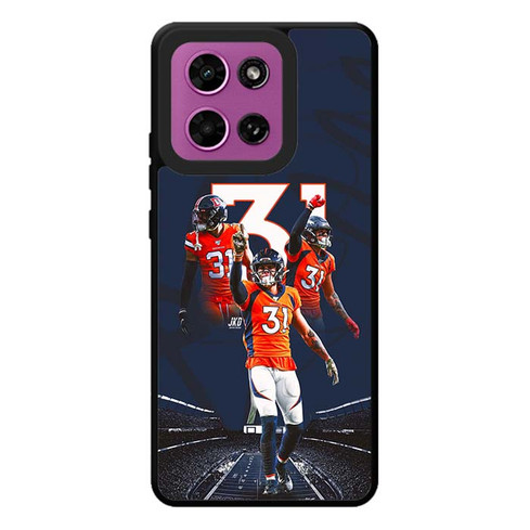 Justin Simmons Denver Broncos 04 Motorola Moto G Play 2026 Case