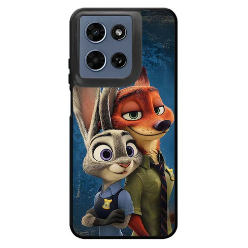 Zootopias Hopps and Nick Brave Hearts Motorola Moto G 2026 Case