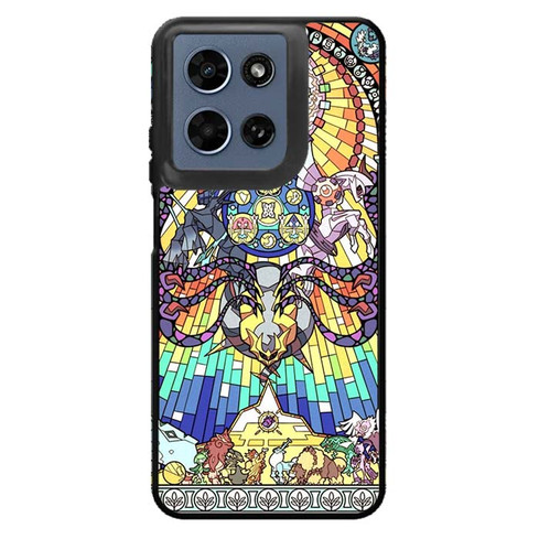 Pokemon Stained Glass Style Motorola Moto G 2026 Case