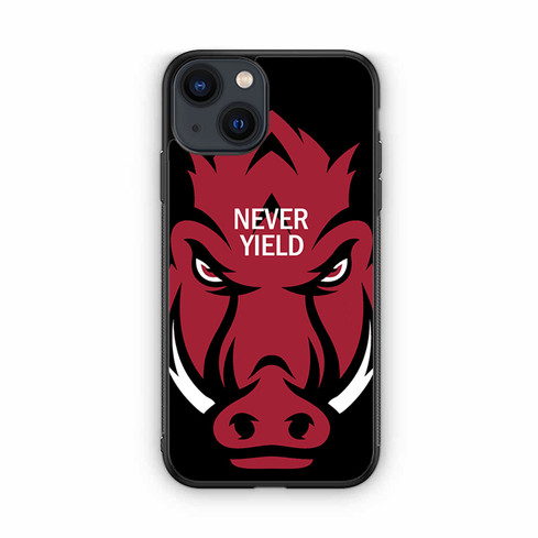 Arkansas Razorbacks Never Yield iPhone 13 Case
