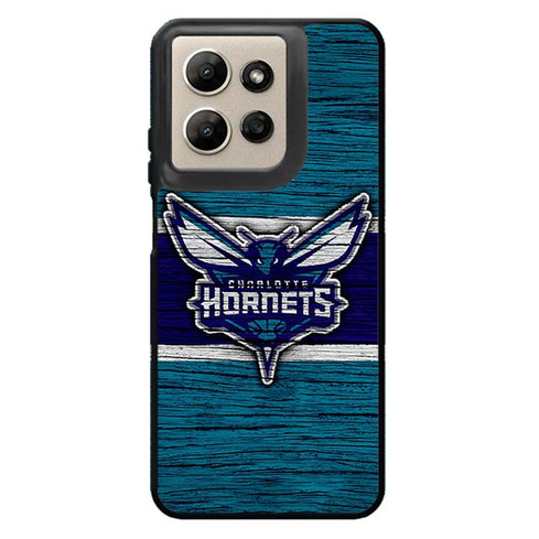 Charlotte Hornets Wooden Pattern Motorola Moto G Power 2026 Case