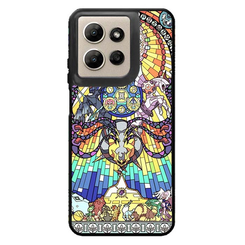 Pokemon Stained Glass Style Motorola Moto G Power 2026 Case
