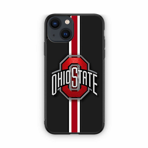 Ohio State Buckeyes Logo Red Stripe iPhone 13 Case