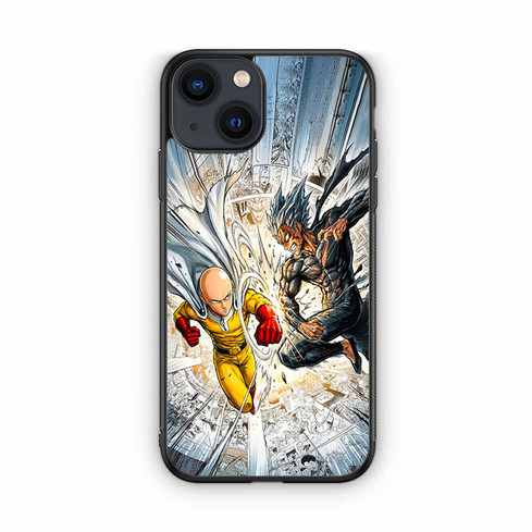One Punch Man Saitama Vs Garou iPhone 13 Case