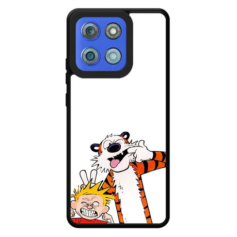 Calvin and Hobbes Making Faces Motorola Moto G Stylus 2026 Case