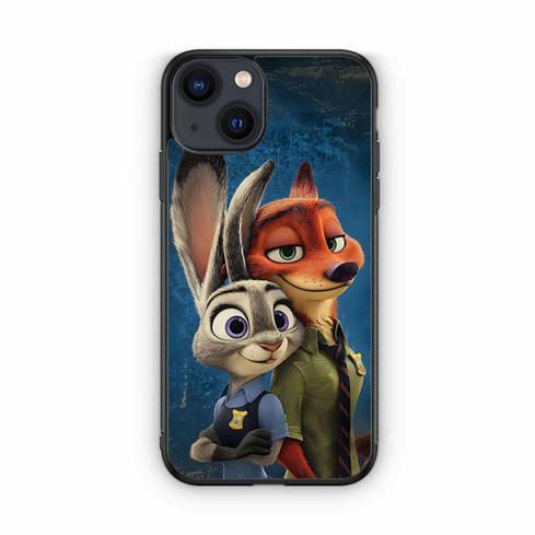 Zootopias Hopps and Nick Brave Hearts iPhone 13 Case