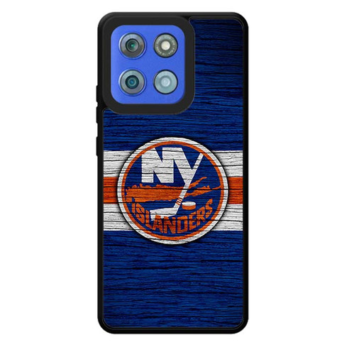 New York Islanders Wooden Pattern Motorola Moto G Stylus 2026 Case
