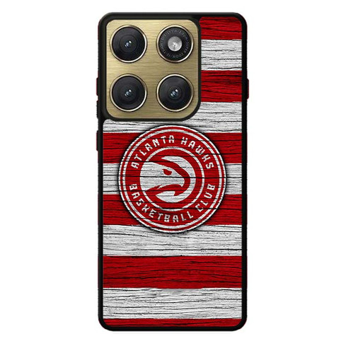 Atlanta Hawks Wooden Pattern Motorola Edge 2026 Case