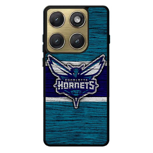 Charlotte Hornets Wooden Pattern Motorola Edge 2026 Case