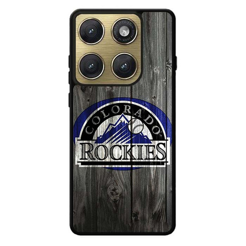 Colorado Rockies Wooden Pattern Motorola Edge 2026 Case