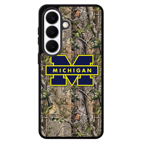 Michigan Wolverines Camouflage Samsung Galaxy S26 Case