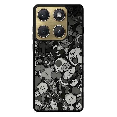 Mario Luigi Bowser Toad Boo and Wario Motorola Edge 2026 Case