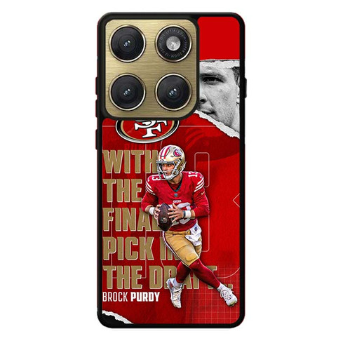 Brock Purdy San Francisco 49ers 01 Motorola Edge 2026 Case