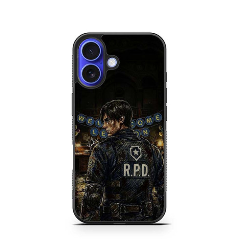 Resident Evil 2 Remake Welcome Leon iPhone 16 Case