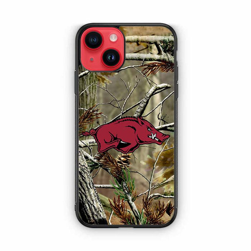 Arkansas Razorbacks Camo iPhone 14 Case