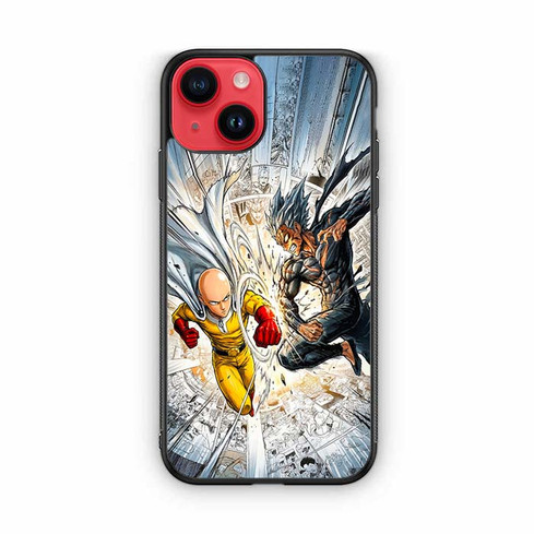 One Punch Man Saitama Vs Garou iPhone 14 Case