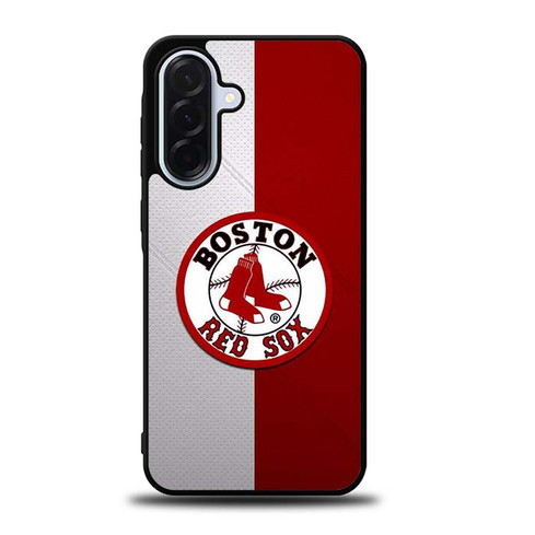 Boston Red Sox Crimson Grid Samsung Galaxy A36 5G Case