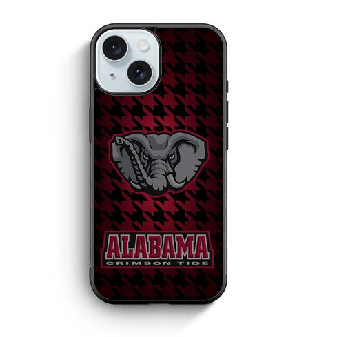 Alabama Crimson Tide Houndstooth 02 iPhone 15 Case