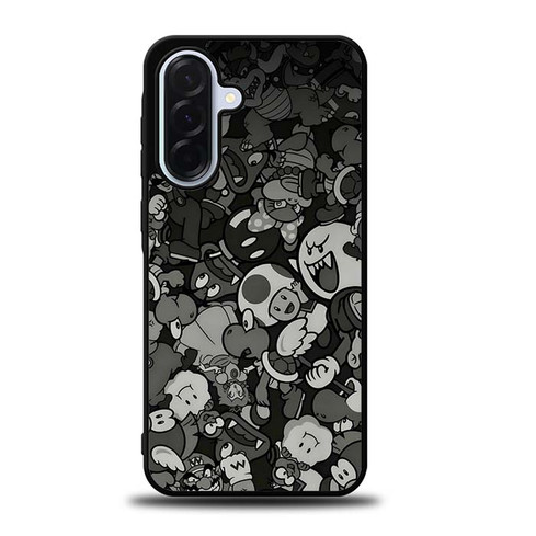 Mario Luigi Bowser Toad Boo and Wario Samsung Galaxy A36 5G Case