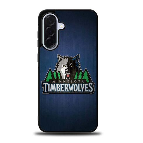 Minnesota Timberwolves Wooden Pattern Samsung Galaxy A36 5G Case