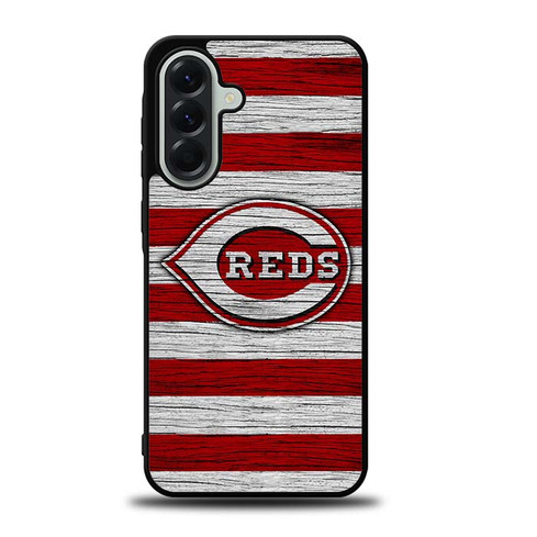 Cincinnati Reds Wooden Pattern Samsung Galaxy A56 5G Case