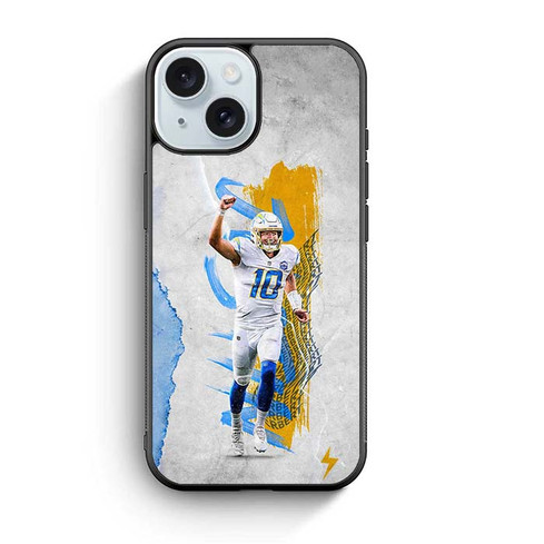 Justin Herbert Los Angeles Chargers iPhone 15 Case