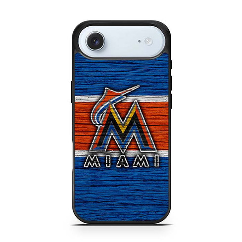 Miami Marlins Wooden Pattern iPhone Air Case