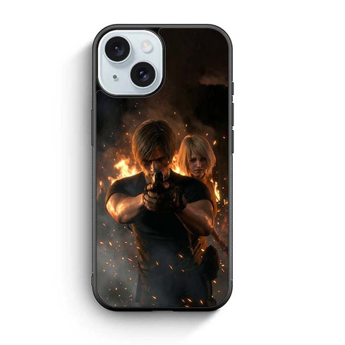 Resident Evil 4 Remake Leon and Ashley G iPhone 15 Case