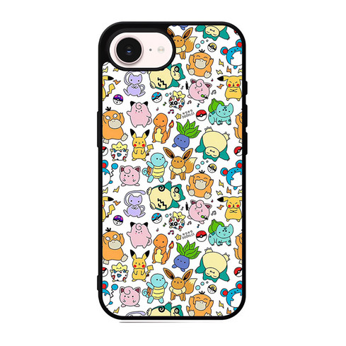 Pokemon Snorlax Eevee and Bulbasaur iPhone 17e Case
