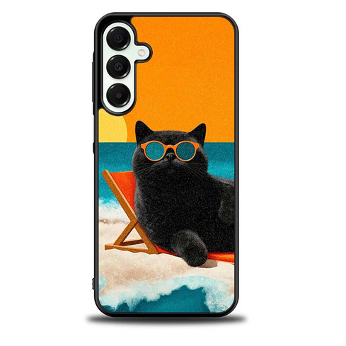 Chill Like a Cat Samsung Galaxy A16 5G Case