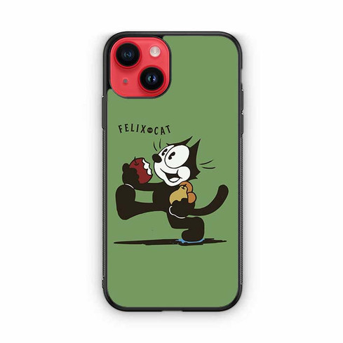 Felix The Cat Eat Apple iPhone 14 Case
