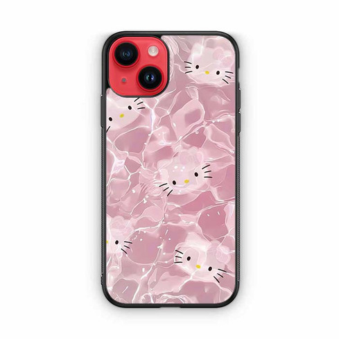 Hello Kitty Pink Marble iPhone 14 Case
