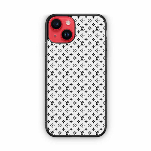 Louis Vuitton White Pattern iPhone 14 Case