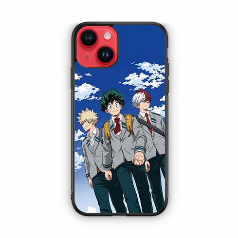 My Hero Academia Bakugo Midoriya and Todoroki iPhone 14 Case