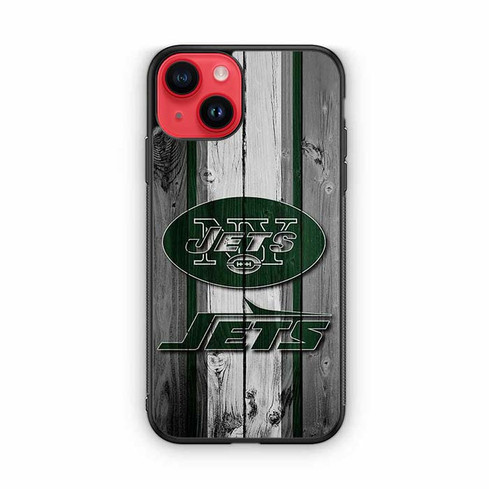 New York Jets Wooden Pattern iPhone 14 Case