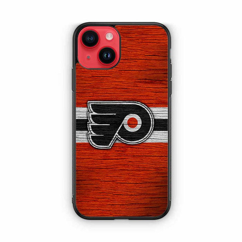 Philadelphia Flyers Wooden Pattern iPhone 14 Case
