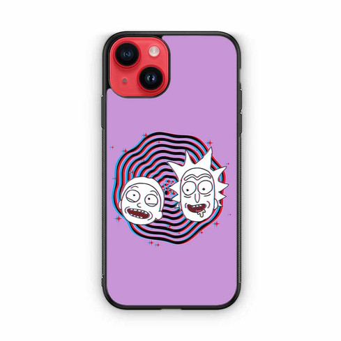 Rick and Morty Anaglyph Abyss iPhone 14 Case